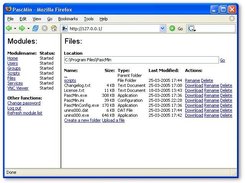 Browsing the harddisk using the files module 
