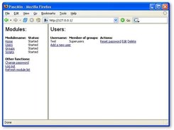 Users module containing just 1 user after the installation