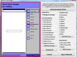 Batch Open Images screen of PAM ThemeBuilder 0.3.1.4