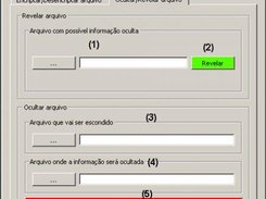 Interface de ocultação de arquivos