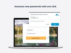 Autosave passwords as you browse the web