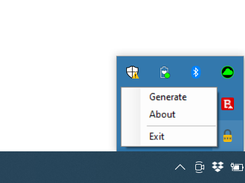 App is on System Tray