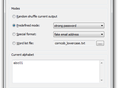 Generating passwords from user data.