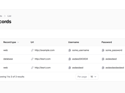 Domain records