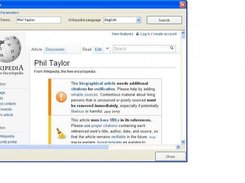 Wikipedia Search Dialog