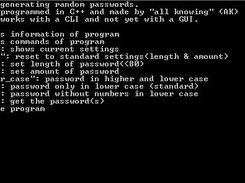 DOS version passwdgen_AK_1.0