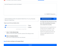 Password Pusher Screenshot 1