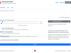 Password Pusher Screenshot 1