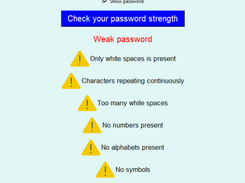 Password Strength Checker Screenshot 1