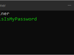 You start by entering your password and hit enter.