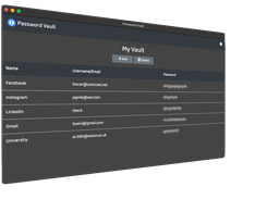 Password Vault Screenshot 1
