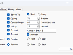 Settings Page