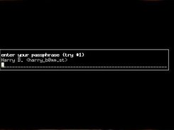 Request of your passphrase.