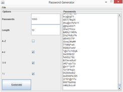 Passwords Generator Screenshot 1
