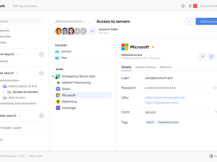 Store passwords in a structured way