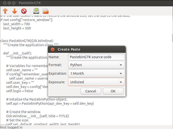 Creating a new paste