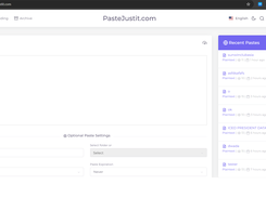 PasteJustit.com Screenshot 1