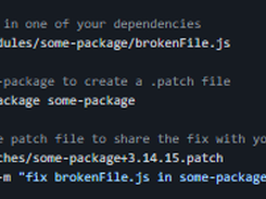 patch-package Screenshot 1