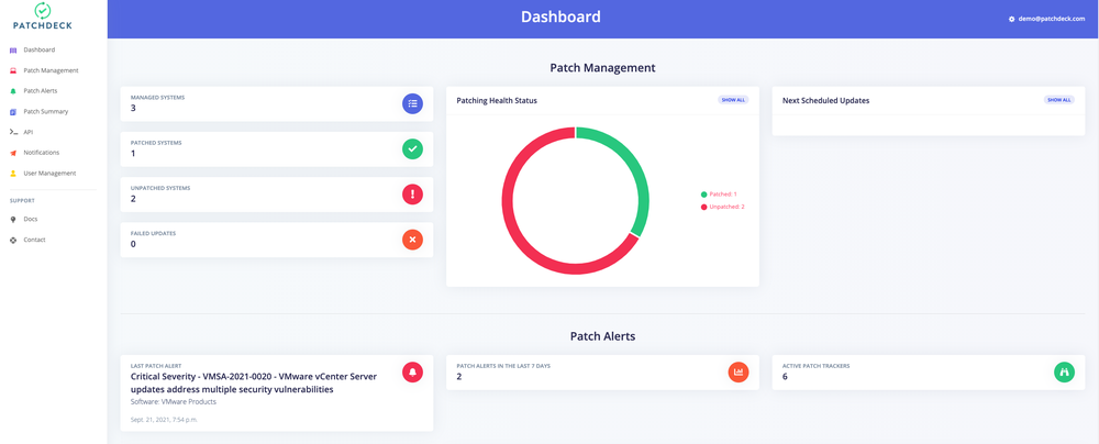 Patchdeck Dashboard