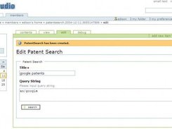Enter query string to US PTO