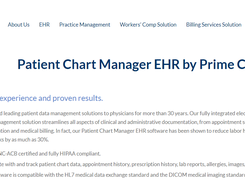 Patient Chart Manager EHR Screenshot 1