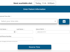 Online Reservation & Display Wait Time