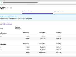 Step 2; Approve Instant Payroll Calculations