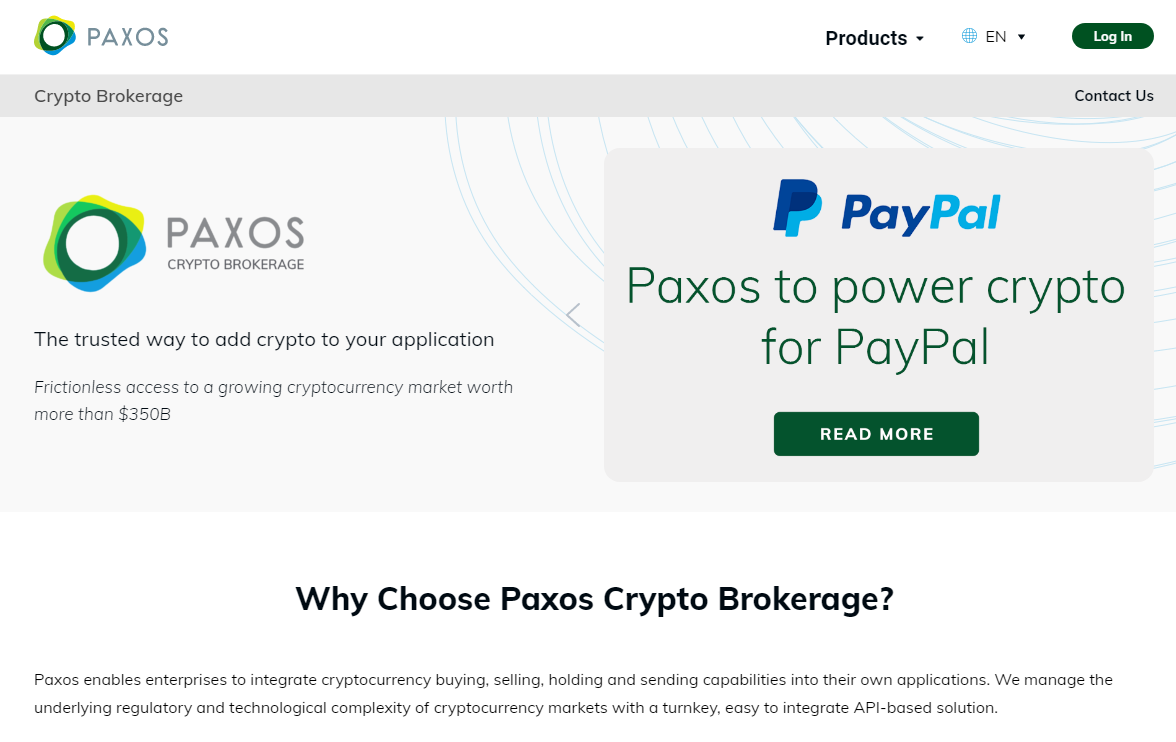 BitGo vs. Paxos Crypto Brokerage Comparison