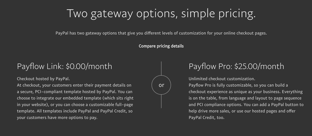 Payflow Payment Gateway Screenshot 1