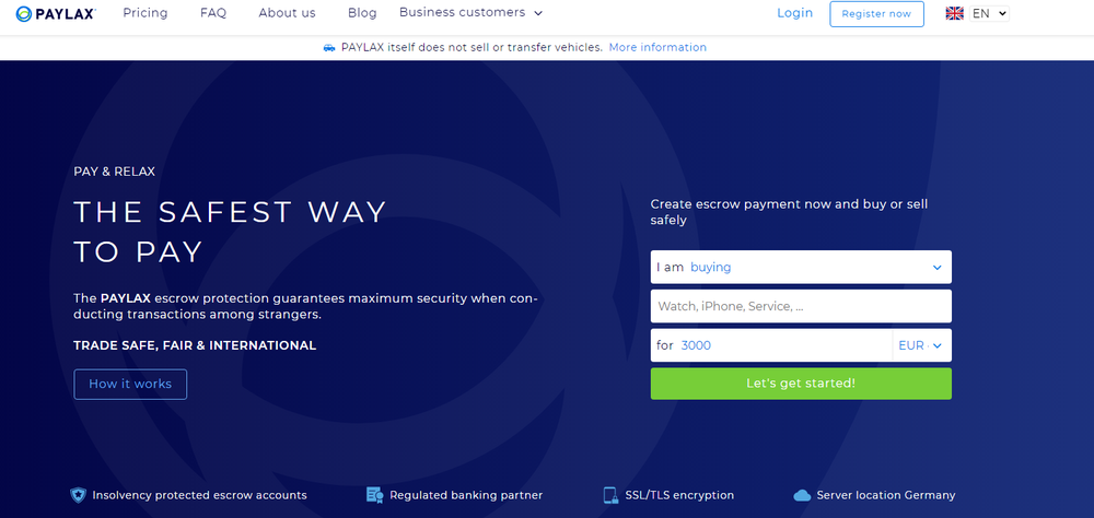 PAYLAX Screenshot 1
