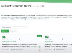 Intelligent Transaction Routing Rules Setup