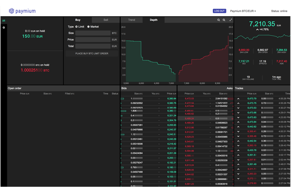 Paymium Screenshot 1