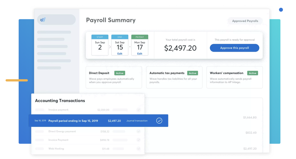 Wave Payroll Screenshot 1