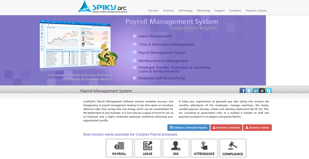 SPIKYARC Payroll Management Screenshot 1