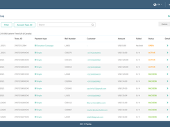 the paysley transaction log tab