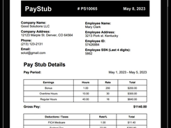 PaySlip Maker Screenshot 1