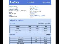 PaySlip Maker Screenshot 1