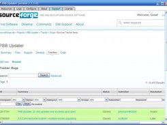 SourceForge bug system built in