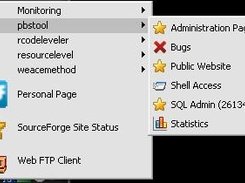 Integration in system tray