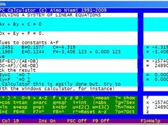 Calculators work sheet