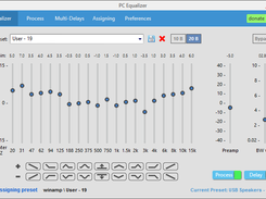 PC Equalizer - 20 Band, User preset