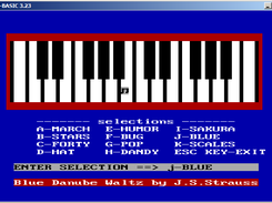 IBM`s MUSIC.BAS running on PC-BASIC