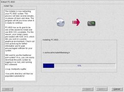 The OS is installing