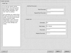 Adding a user