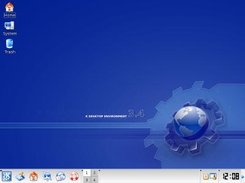 At the KDE 3.4 desktop