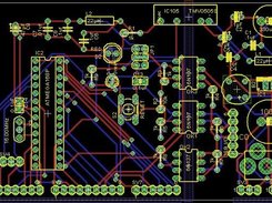 microcontroler board layout in eagle from schematic