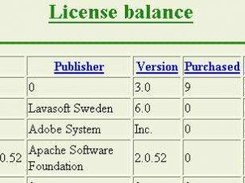 License balance