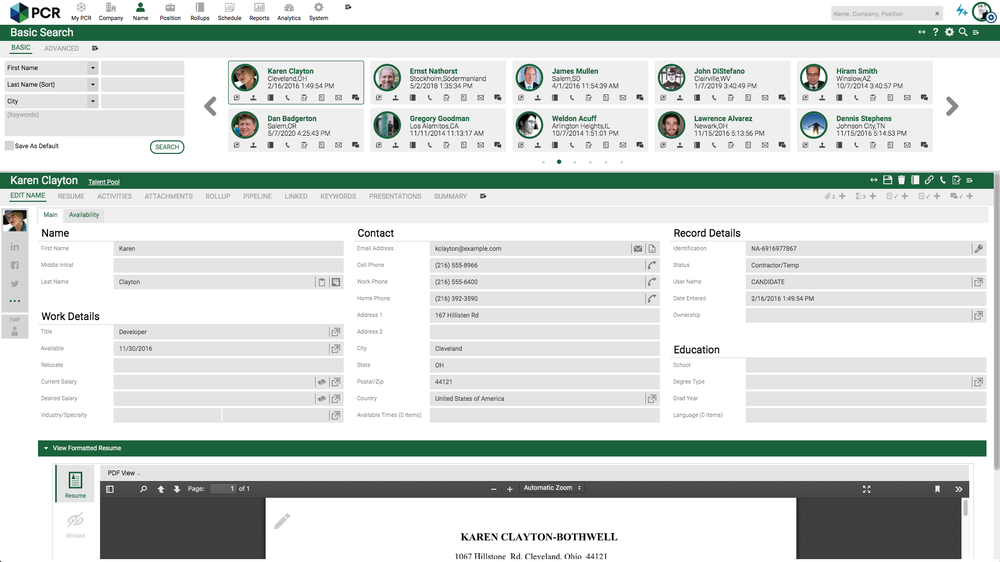 Configurable Record Layouts