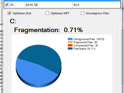 Disk Defrag Analysis Result