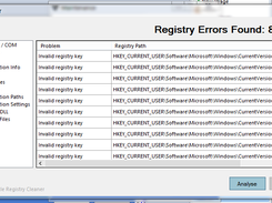 Registry Cleaner Re-analyse